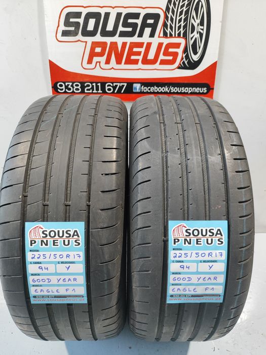 2 pneus semi novos Good year 225-50R17 - Oferta dos portes