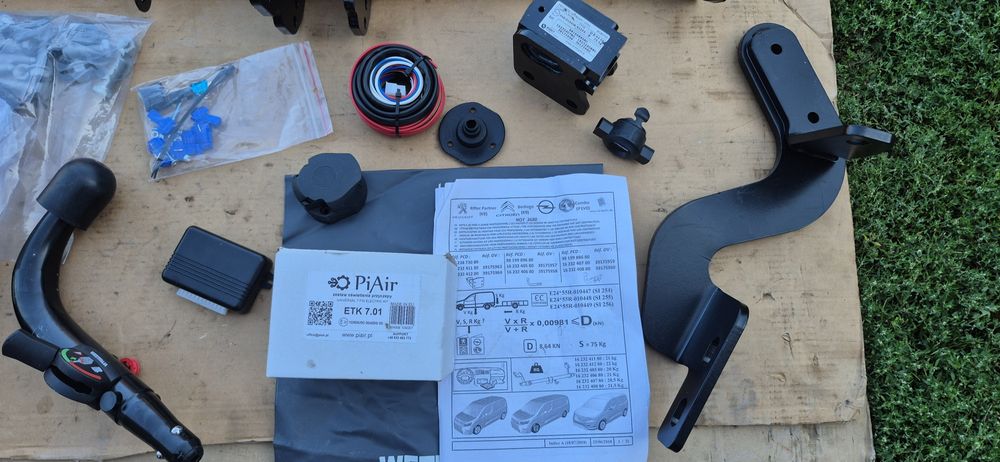 Hak holowniczy odpinany westfalia komplet rifter partner berlingo k9