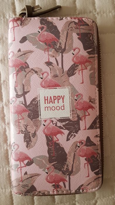 Carteira com flamingos