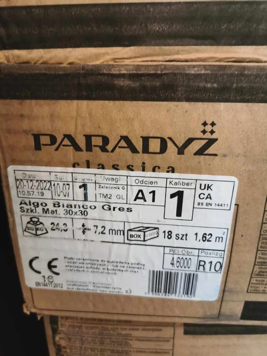 Paradyz Classic ALGO BIANCO/algo grys GRES MAT 30X30