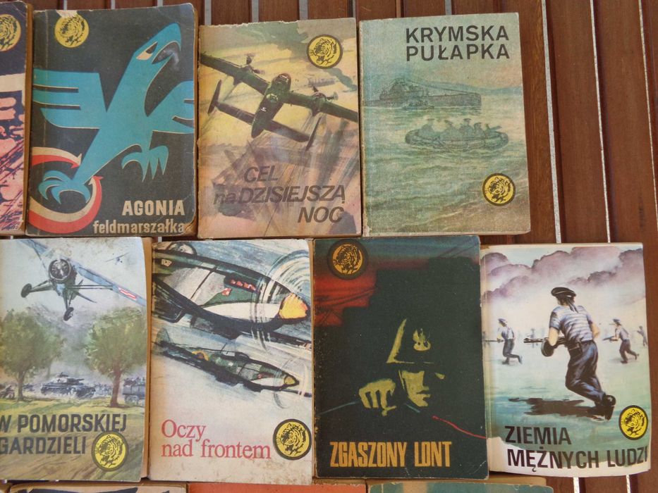 16 x stare książki z serii ŻÓŁTY TYGRYS unikat VINTAGE okazja 16 sztuk