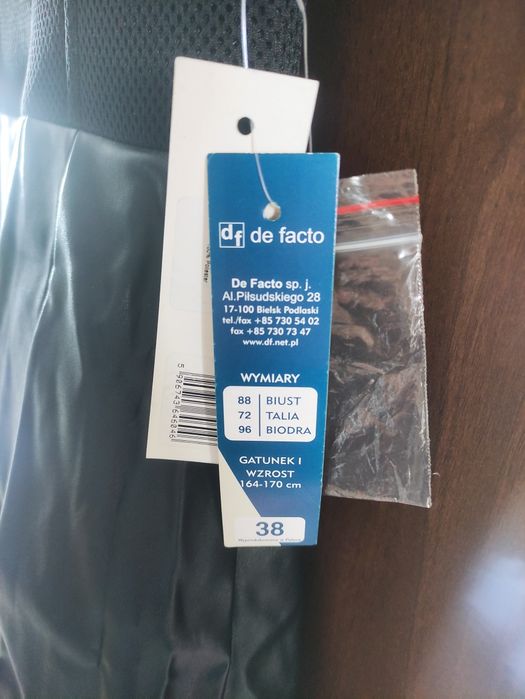 Sukienka czarna 38 DeFacto