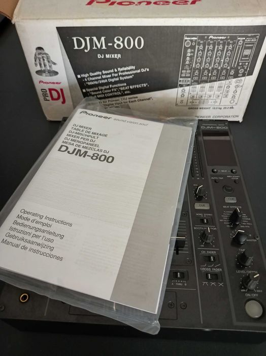 Pioneer DJM-800 – (Com Caixa, Fatura e Manuais Originais)