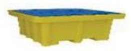 Tina Base de retenção para 4 bidões de 200lts Capac. 500 Lts