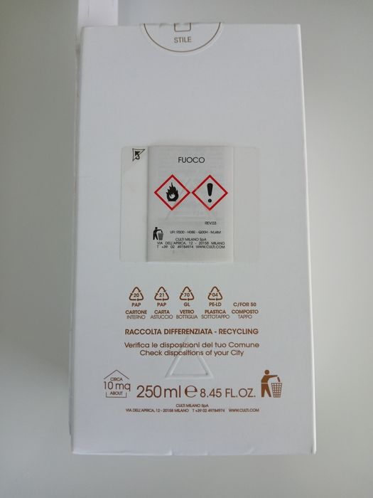 Dyfuzor zapachowy Culti Stile Classic Fuoco 250ml