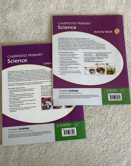 Cambrigde science activity and learners