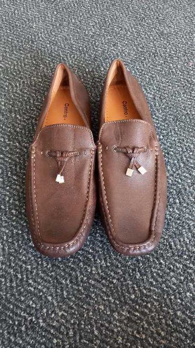 Męskie brązowe mokasyny Centro