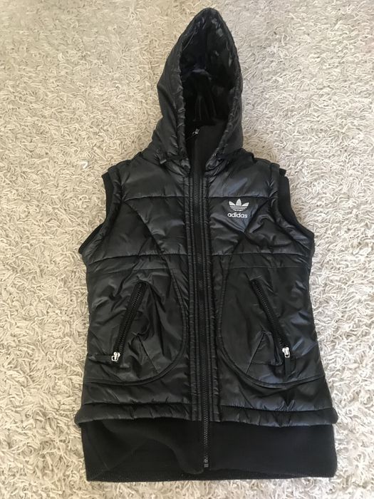 Kamizelka damska, pikowana Adidas r. M Vintage.