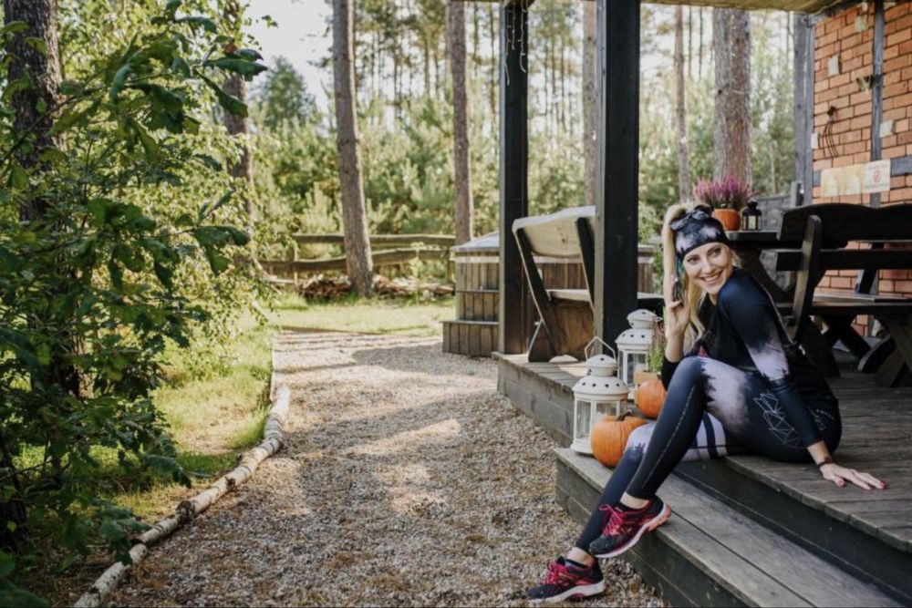 Domek Mała Cegielnia-sauna, balia z bąbelkami, rzutnik