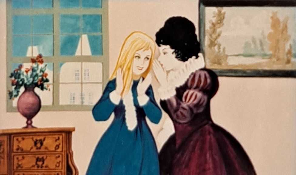 PANIENKA Z OKIENKA cz 2 bajka na rzutnik projektor diaskop PRL