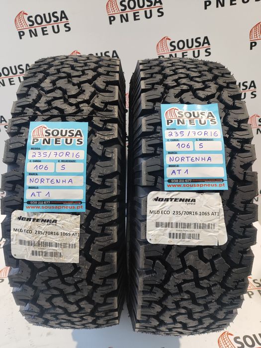 2 pneus Nortenha 235-70R16 106 S - Oferta da Entrega