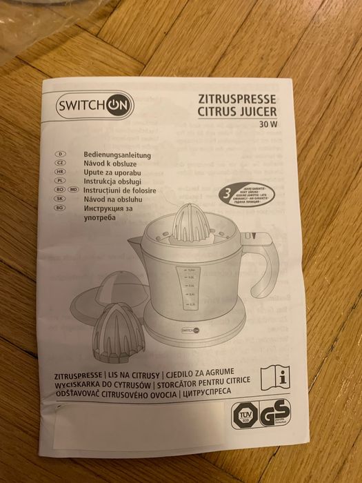 Elektryczna wyciskarka do owoców SwitchON