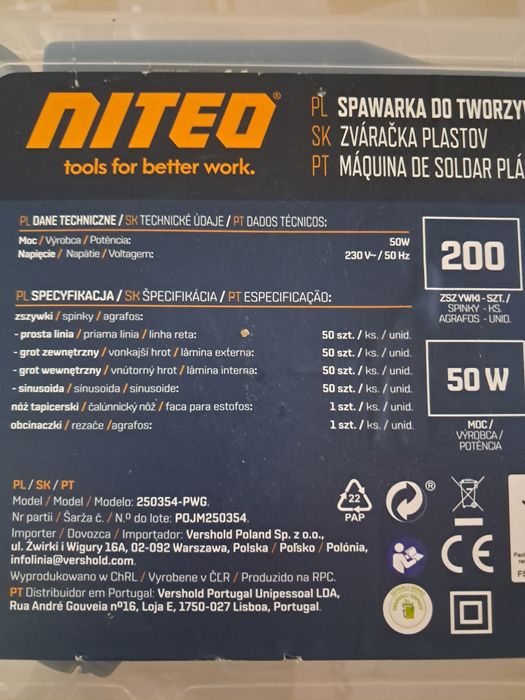 Spawarka do tworzyw sztucznych Nited