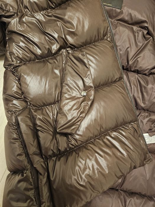 Пуховик massimo dutti xs шоколадний