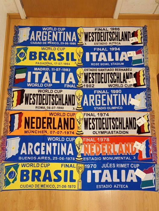 Cachecol de finais de campeonatos do mundo novos, artigo de coleção