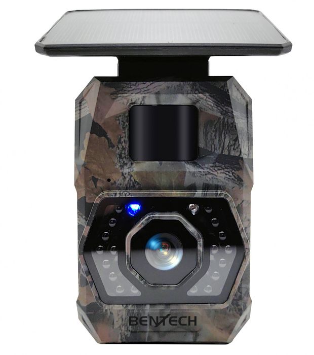 Miniaturowa fotopułapka WiFi z wbudowanym panelem słonecznym i akumula