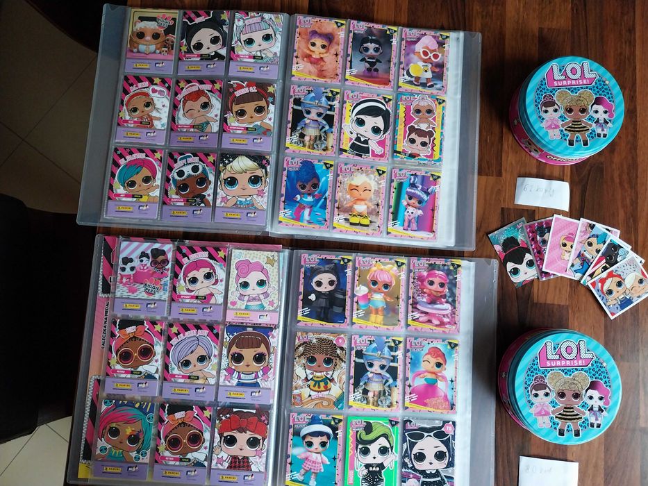 Karty Panini LOL Surprise kolekcja karty albumy puszki