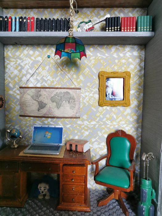 Escritório em miniatura 1:12