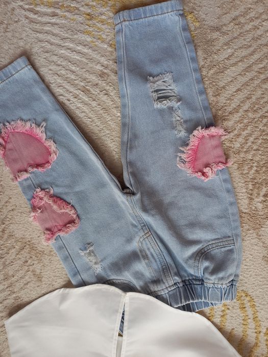 Bluzeczka +jeansy 92