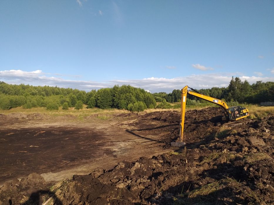 Roboty ziemne Kopanie stawy wykopy pogłebianie skarpowanie  plaże wyci