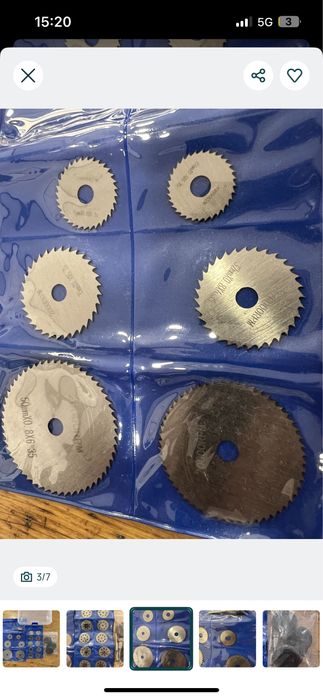 Conjunto lâminas mini serra circular - NOVO