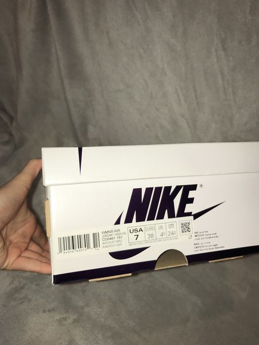 NIKE JORDAN 1 HIGH OG 38 24cm damskie