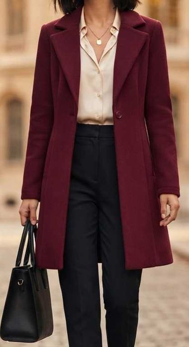 Blazer / Casaco Comprido Bordeaux novo