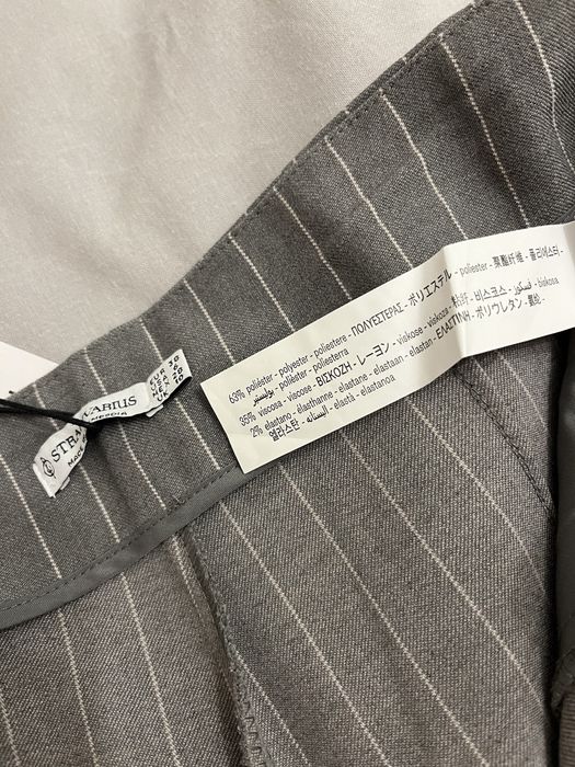 Stradivarius top i spodnie szare w prążki 38 M