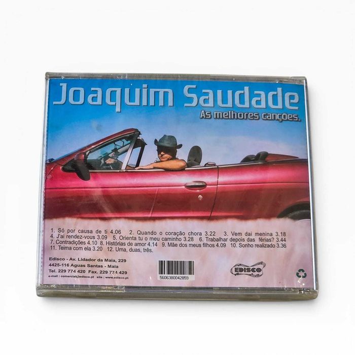 CD Joaquim Saudade – As Melhores Canções | Edisco ECD 285 | Lacrado