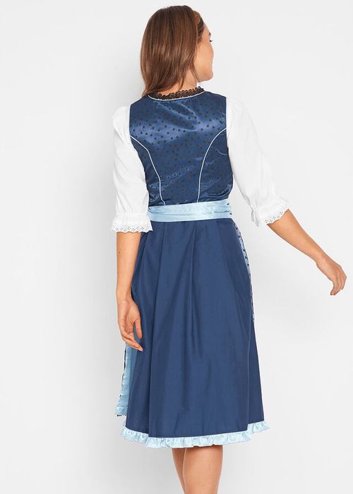 B.P.C. sukienka ludowa niebiesko-granatowa 54.