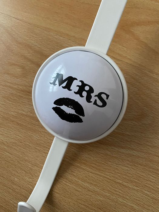 Cabide de porta branco