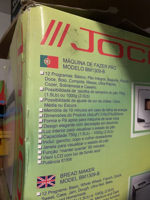 Maquina Fazer Pão “Jocel”