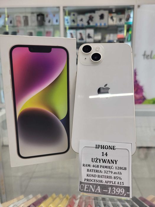 Iphone 14 128GB Bat 85% Telakces Felicity *Raty 0%