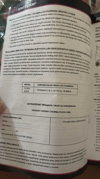 Łyżworolki w rozmiarze 31-34