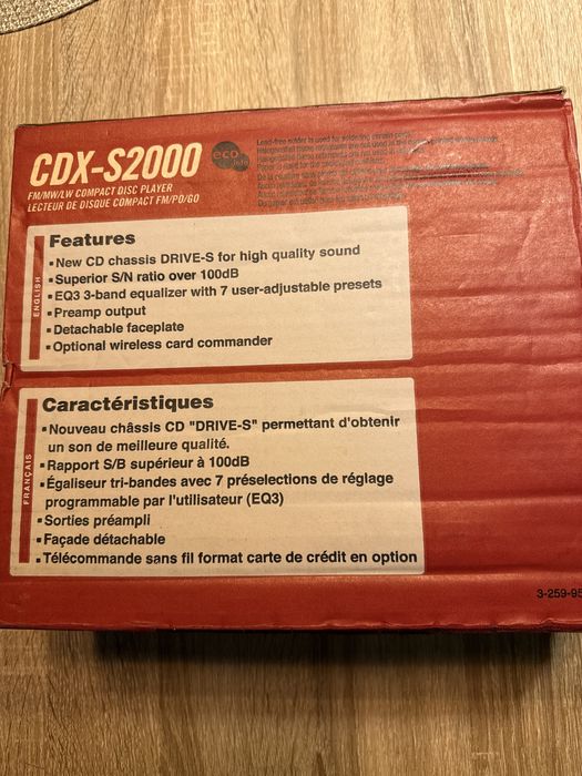 Sony Radio samochodowe CD X