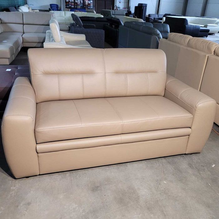 Новий. Шкіряний розкладний диван з натуральної шкіри..Німеччина