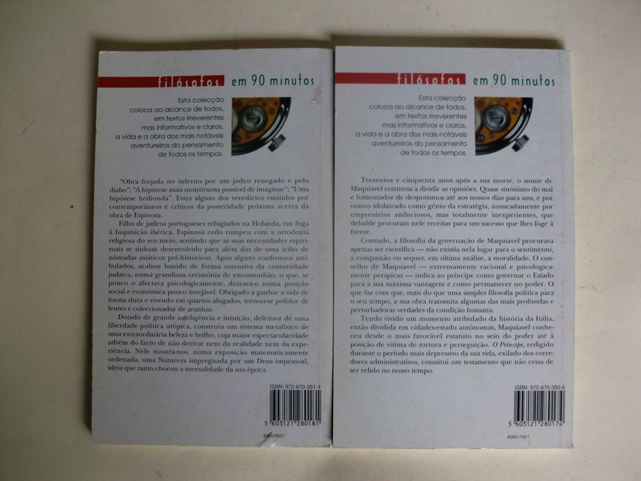 Espinosa / Maquiavel / Pitágoras em 90 minutos de Paul Strathern