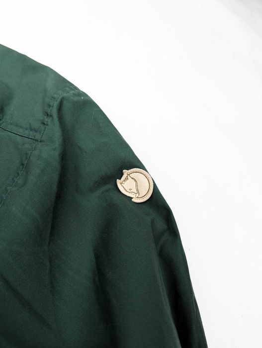 Fjallraven zielona kurtka parka z kapturem XL logo