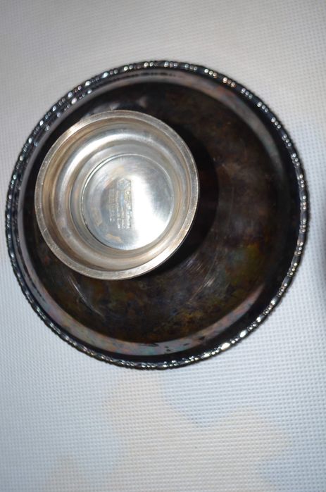 patera misa na stopie silver plated Cooper Brothers