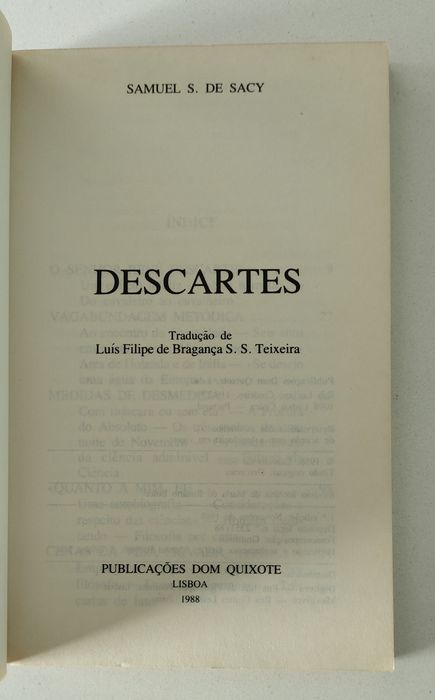 Descartes - Samuel S. de Sacy