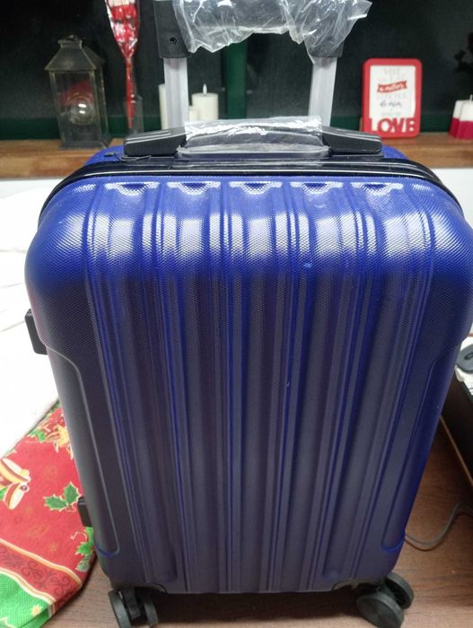 Conjunto 2 Malas Azuis NOVAS – Cabine+Média    – Cadeado c/ Senha