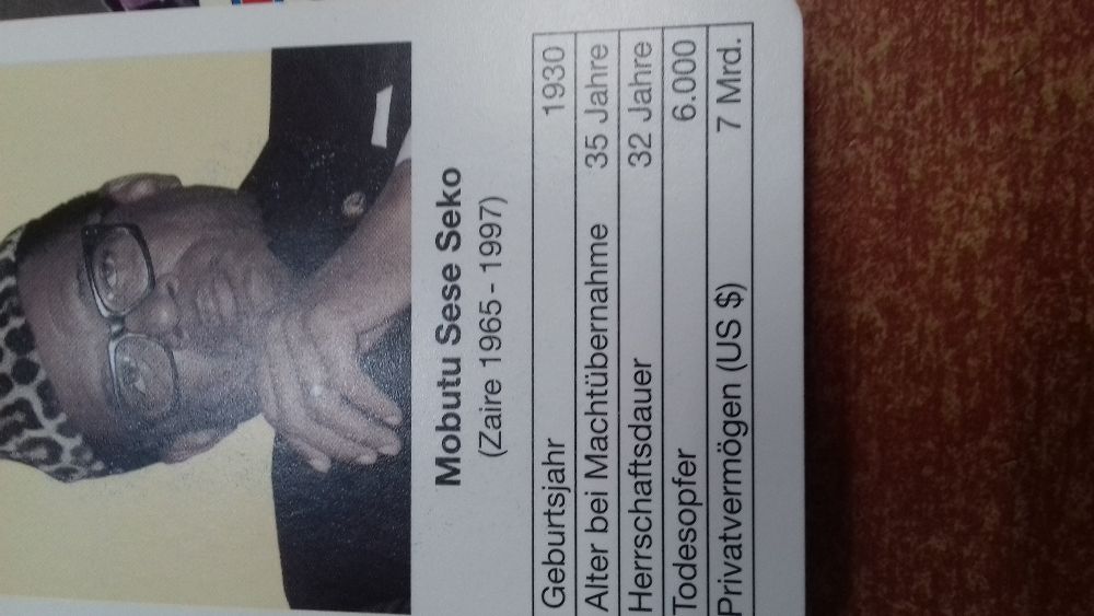 Talia kart do gry "Das Fuehrer Quartett" (Kwartet Wodzów)