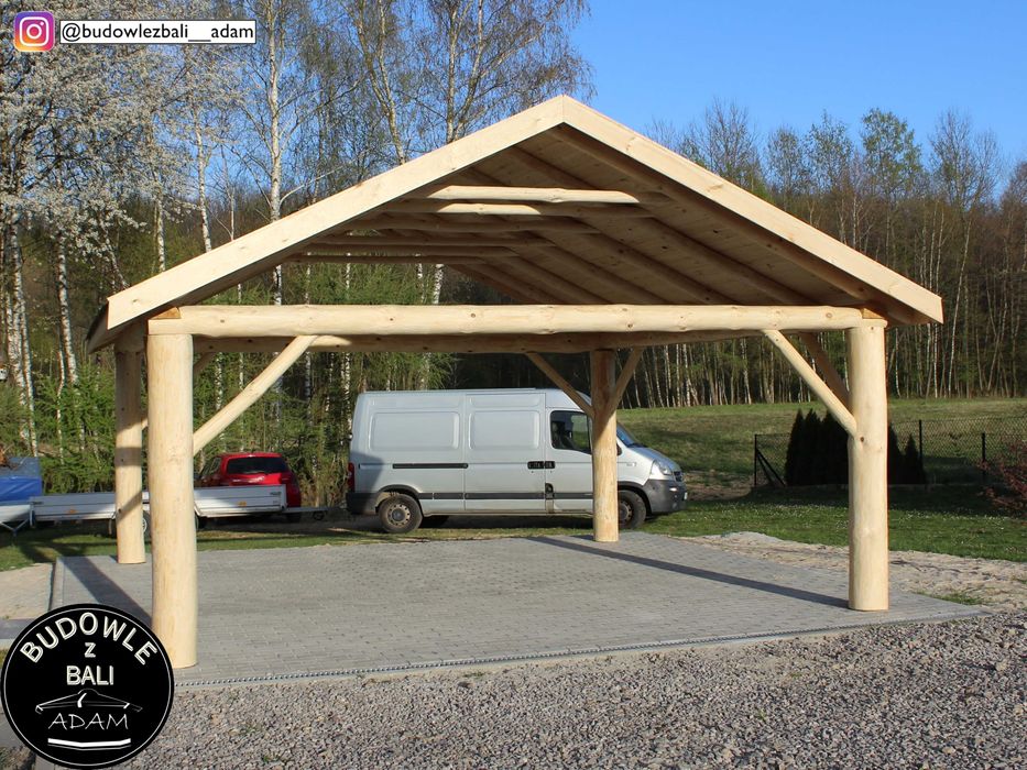 Altana, Altanka z Bala, Wiata Garażowa z Bali, Zadaszenie [montaż]