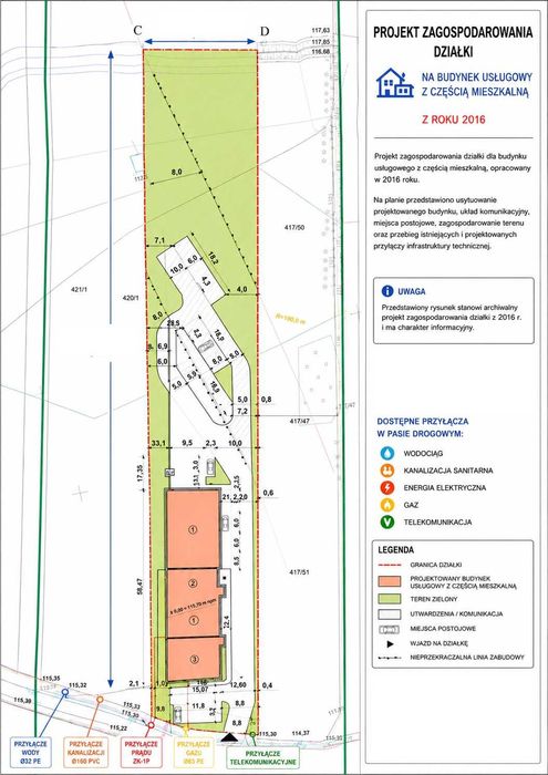 Działka inwestycyjna 5 018 m² w Łazach | MPZP MNW-U 2024 | Media przy działce | Blisko S7 - Widok 6