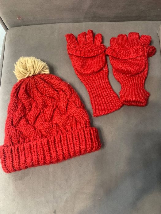 Комплект шапка, варежки рукавиці Gap
