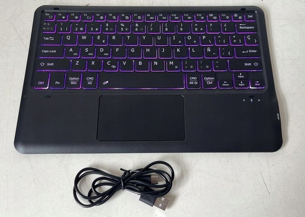 Klawiatura Bluetooth QWERTY z panelem dotykowym K08,