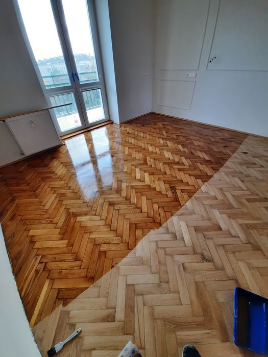 Olejowanie parkietu,Renowacja bez cyklinowania, bezpyłowo