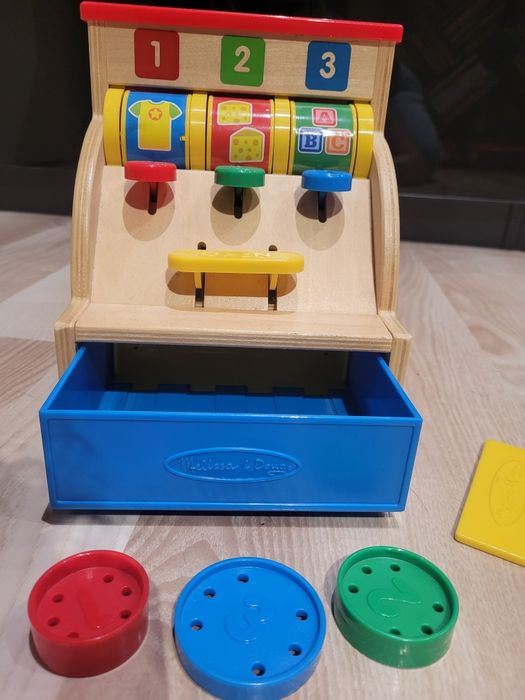 Drewniana kasa fiskalna melissa&doug