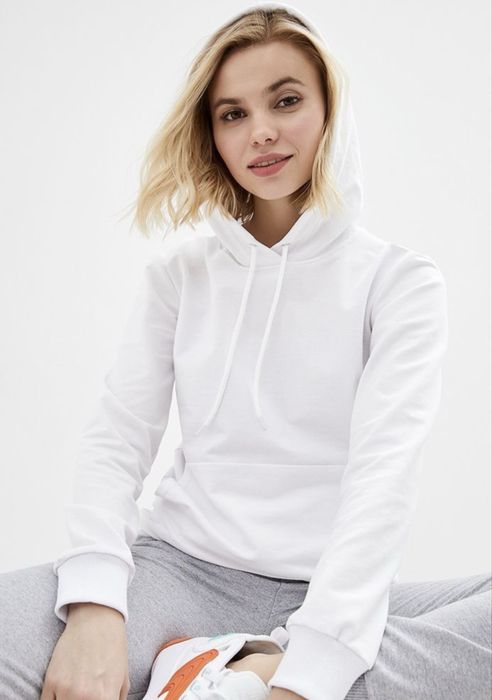 Худі теплий білий