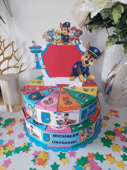 Tort z papieru, Psi Patrol, 24 kawałki.